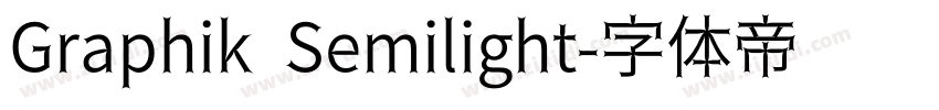 Graphik Semilight字体转换